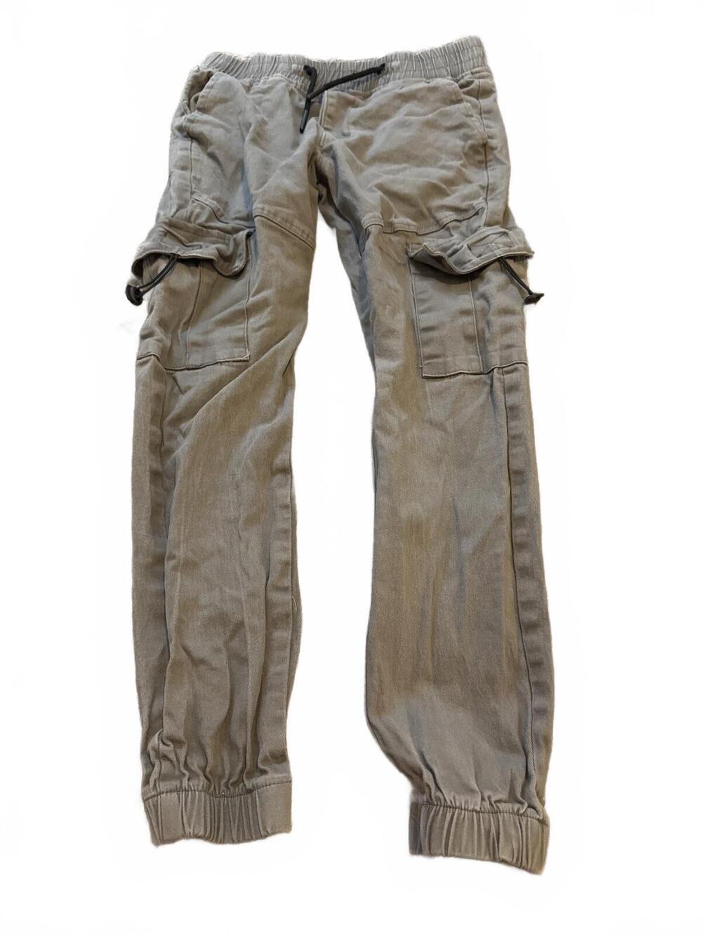 Seven Souls Boys Gray Cargo Jogger Pants 14/16 - Casual Utility Fit